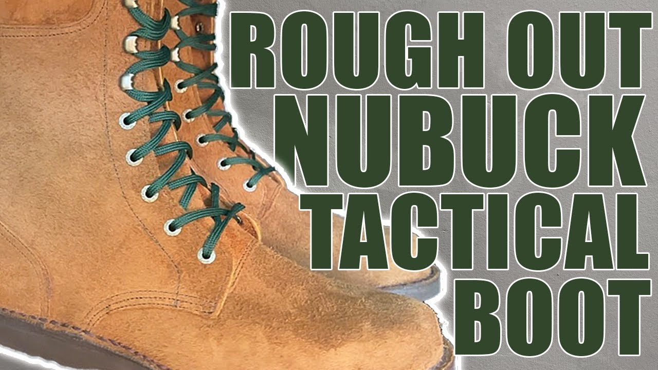 Custom Rough Out Nubuck Leather Tactical Boot // Jim Green Footwear AR08