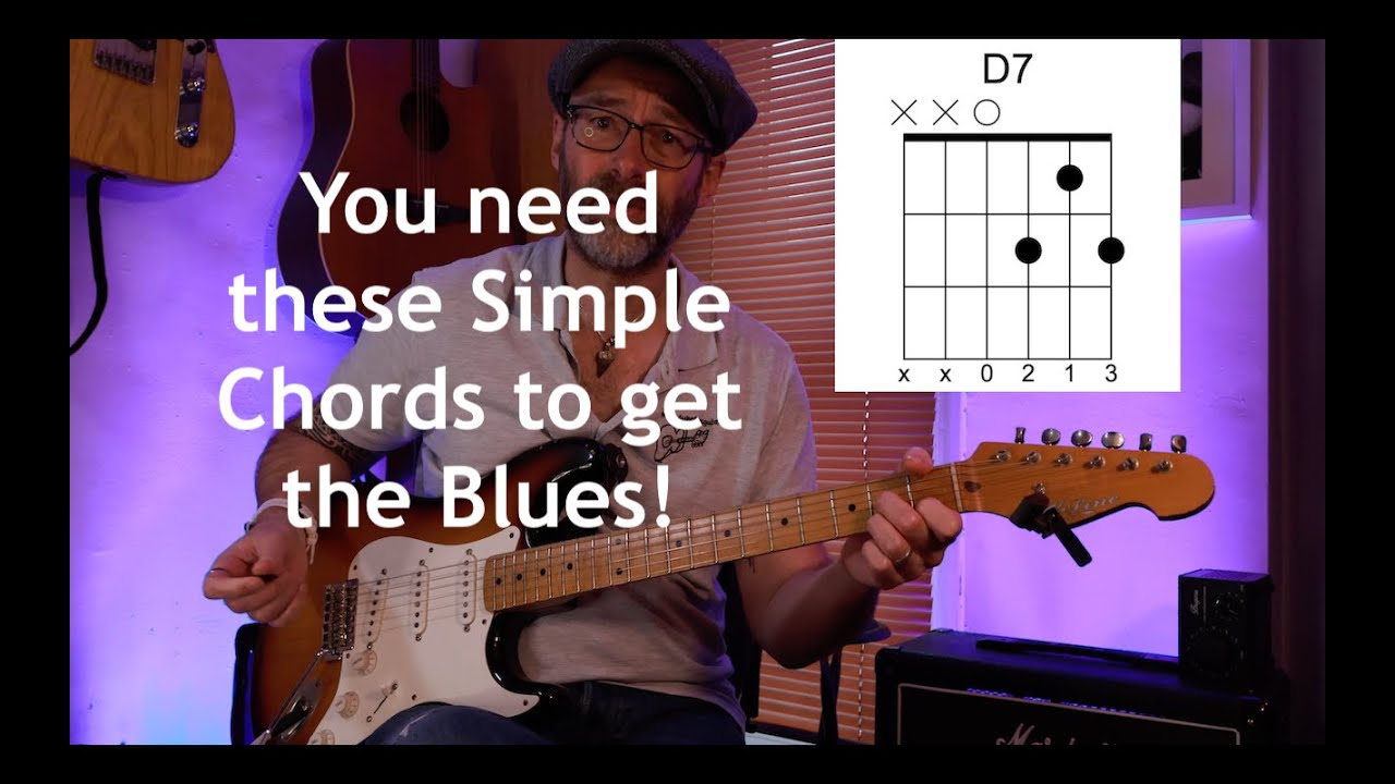 Beginners Guide To 12 Bar Blues Using Dom7 Chords (Easy Lesson)