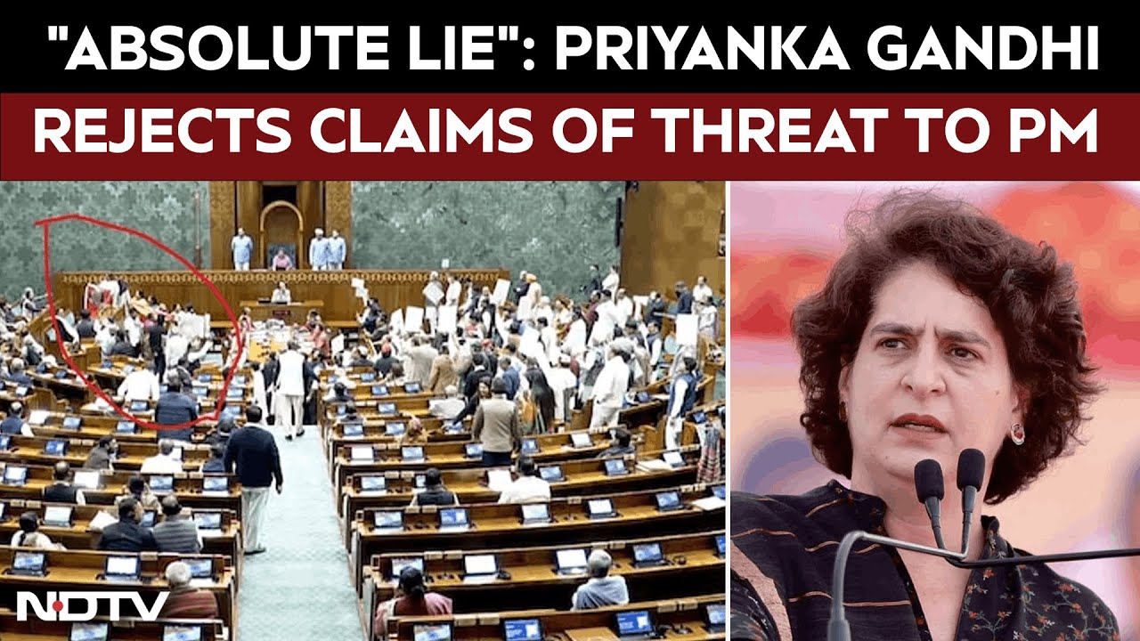 Parliament Chaos | "Absolute Lie": Priyanka Gandhi Slams PM, Rejects Claims of Threat in Parliament