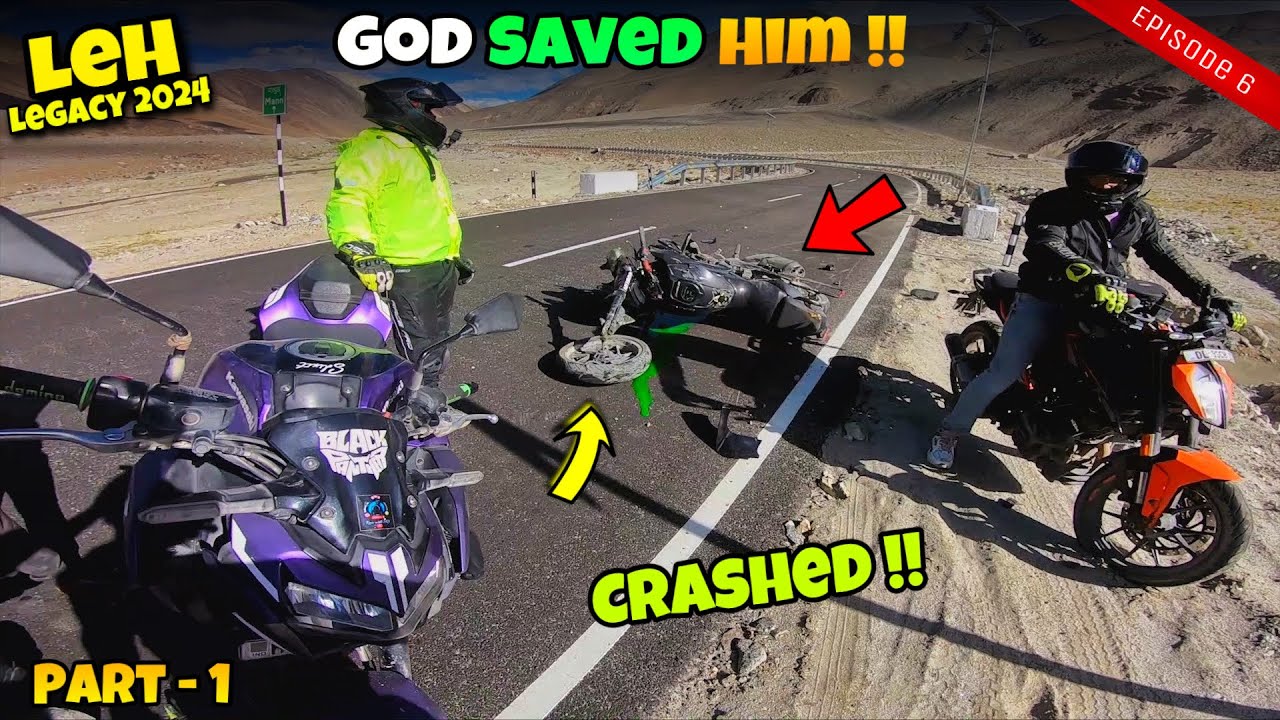 LIVE ‼️ Accident on Camera 💔I Ladakh on Kawasaki Z900 😍 EP. 06 *