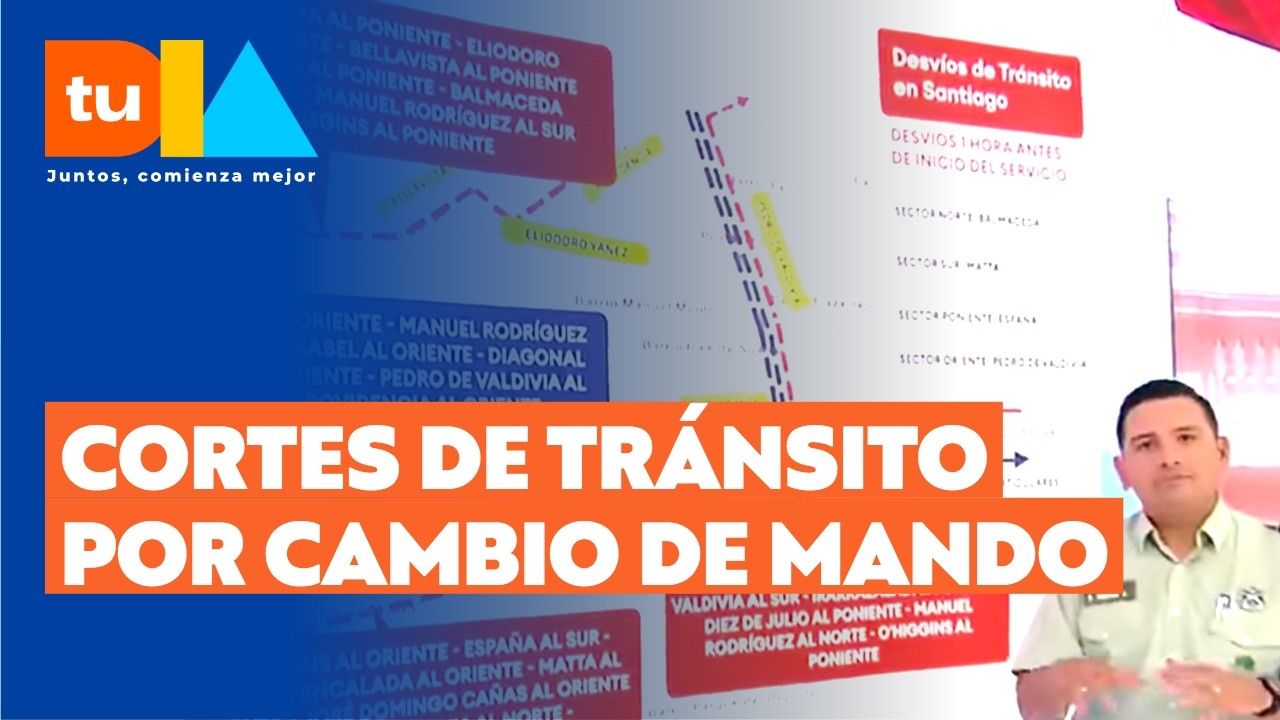 Estos son los desvíos de tránsito en la RM y Valparaíso por el cambio de mando presidencial l Tu Día