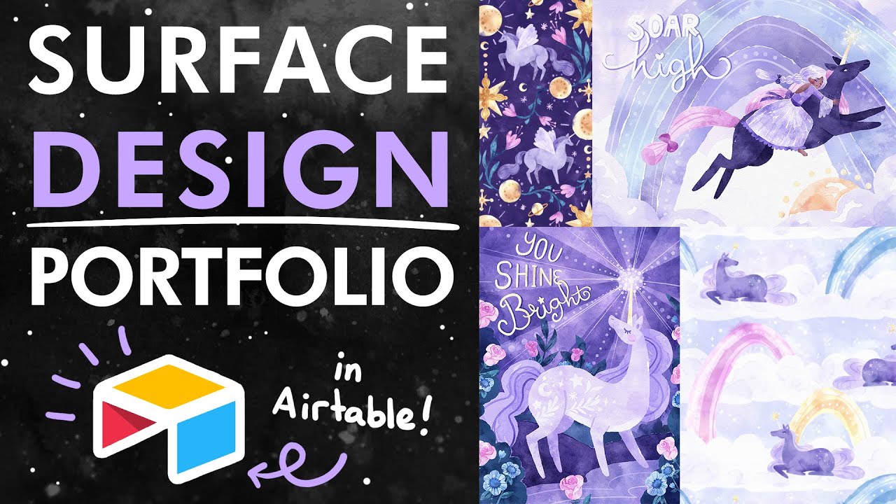 Art licensing portfolio in Airtable | Surface design tips | Airtable portfolio management