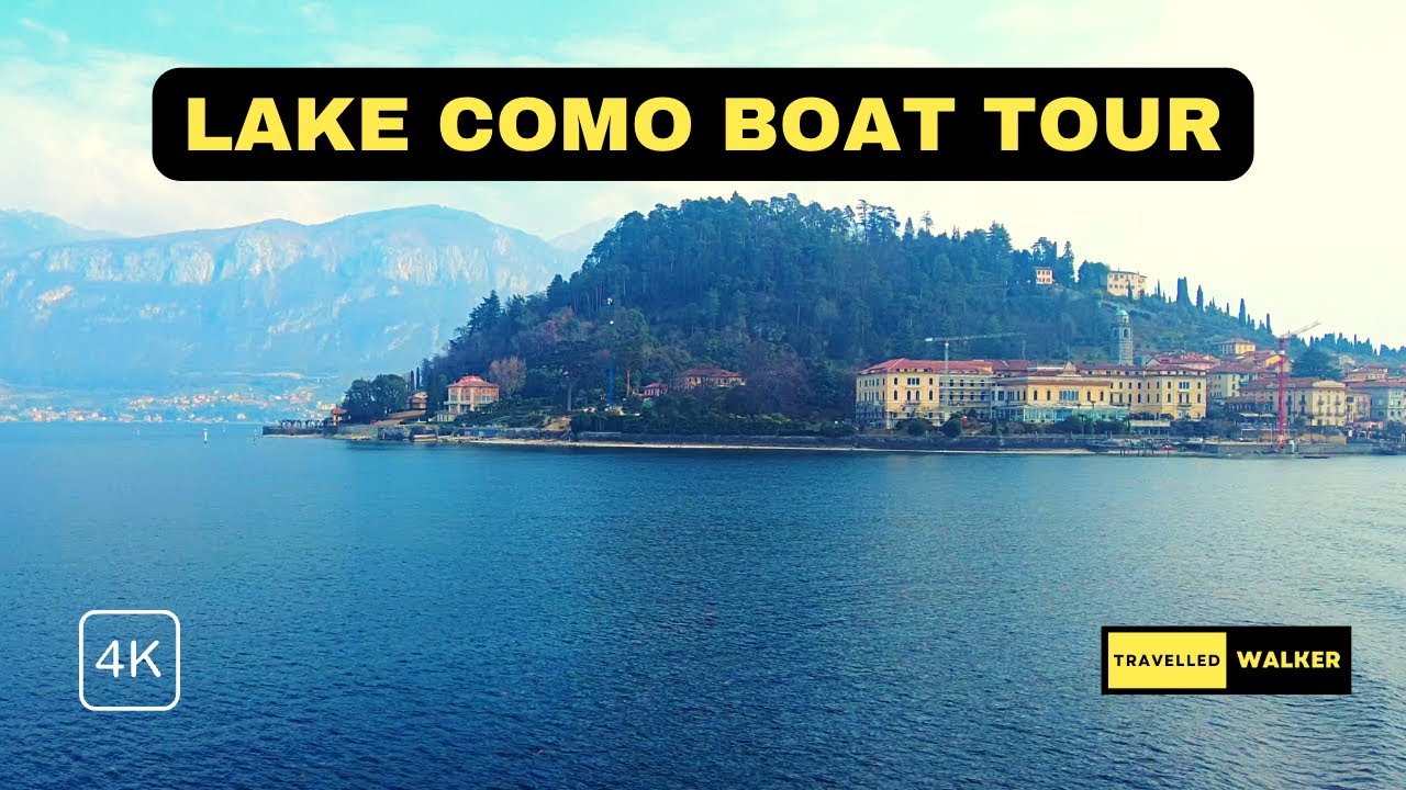 Bellagio To Menaggio, Italy 🇮🇹 | Lake Como Boat Tour 2024 | 4K, HDR | Italy