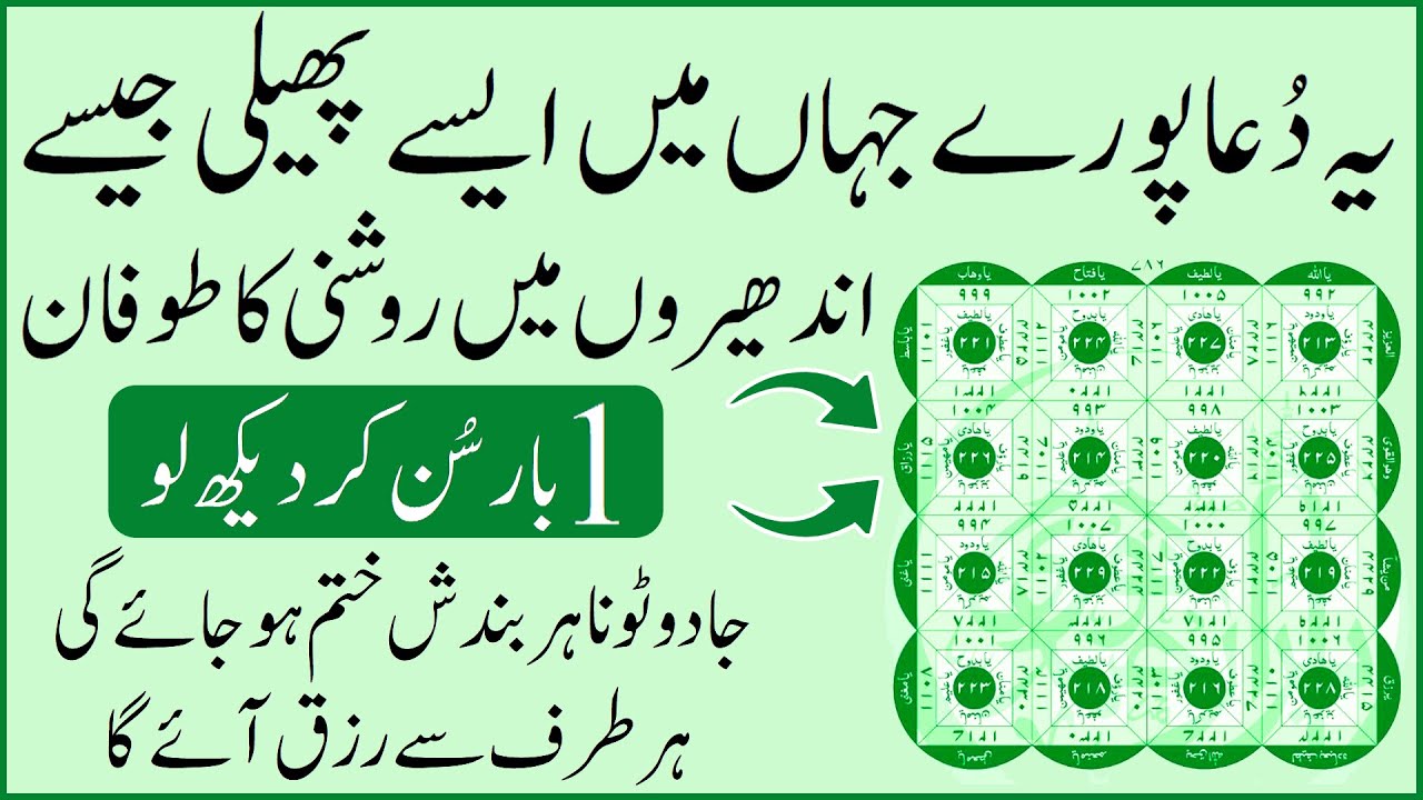 Rizq Aur Dolat Ka Khas Wazifa | Viral Dua To Get Rich | Jadu Tona Aur Har Bandish Jar Se Khatam Hogi