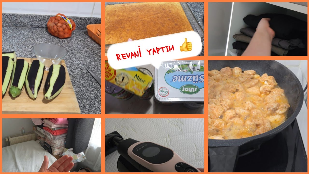 🥰RAMAZAN ALIŞVERİŞİ ⁉️ KIZARTMADAN KARNI YARIK YAPTIM👍YATAK ODASINI TEMİZLEDİM 🍀