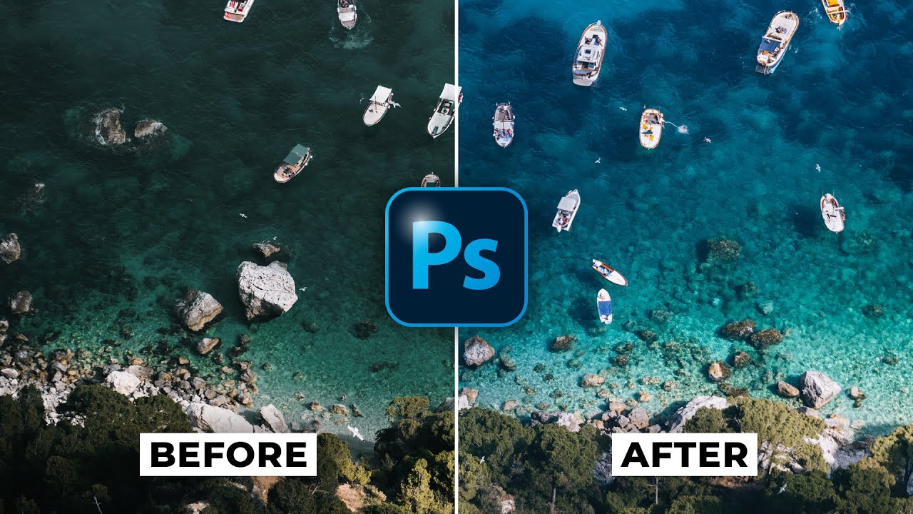 Как создать кристально голубую воду на фотографиях с помощью Photoshop CC
