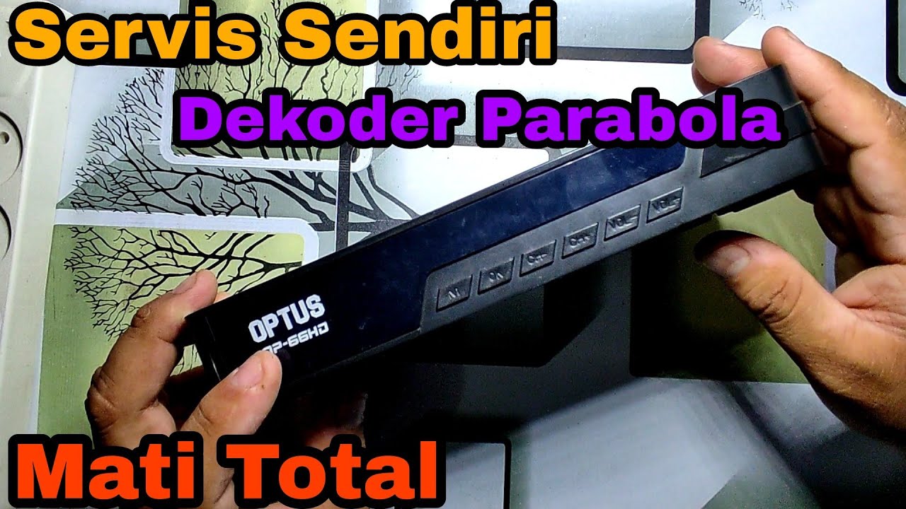servis sendiri dekoder parabola mati total || Optus OP-66HD