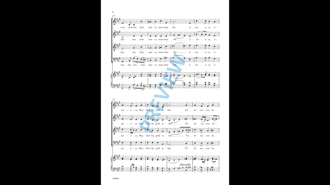 America, the Beautiful, arr. Darmon Meader (CM8968)