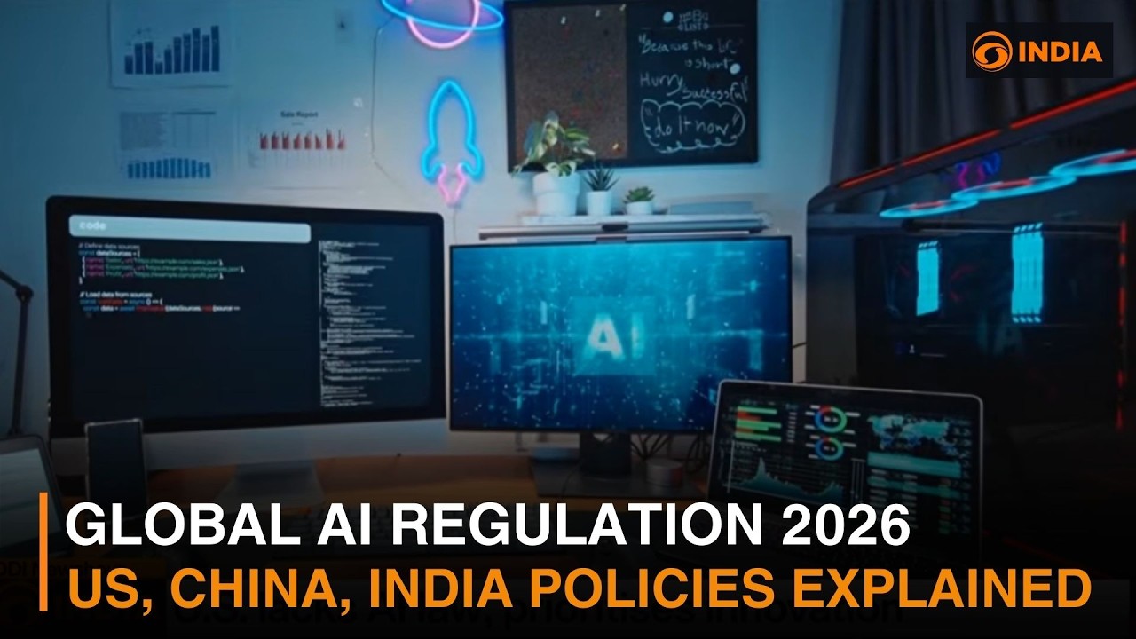 Global AI Regulation 2026: US, China, India, EU Policies & UN Efforts Explained | DD India