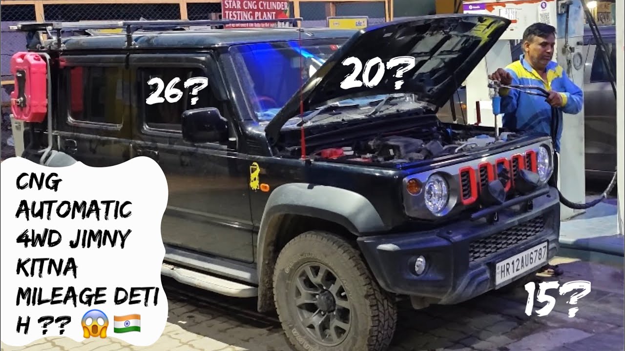 CNG automatic Maruti Jimny 4*4 with aftermarket lovato kit & dynamic advancer kitna mileage deti h??