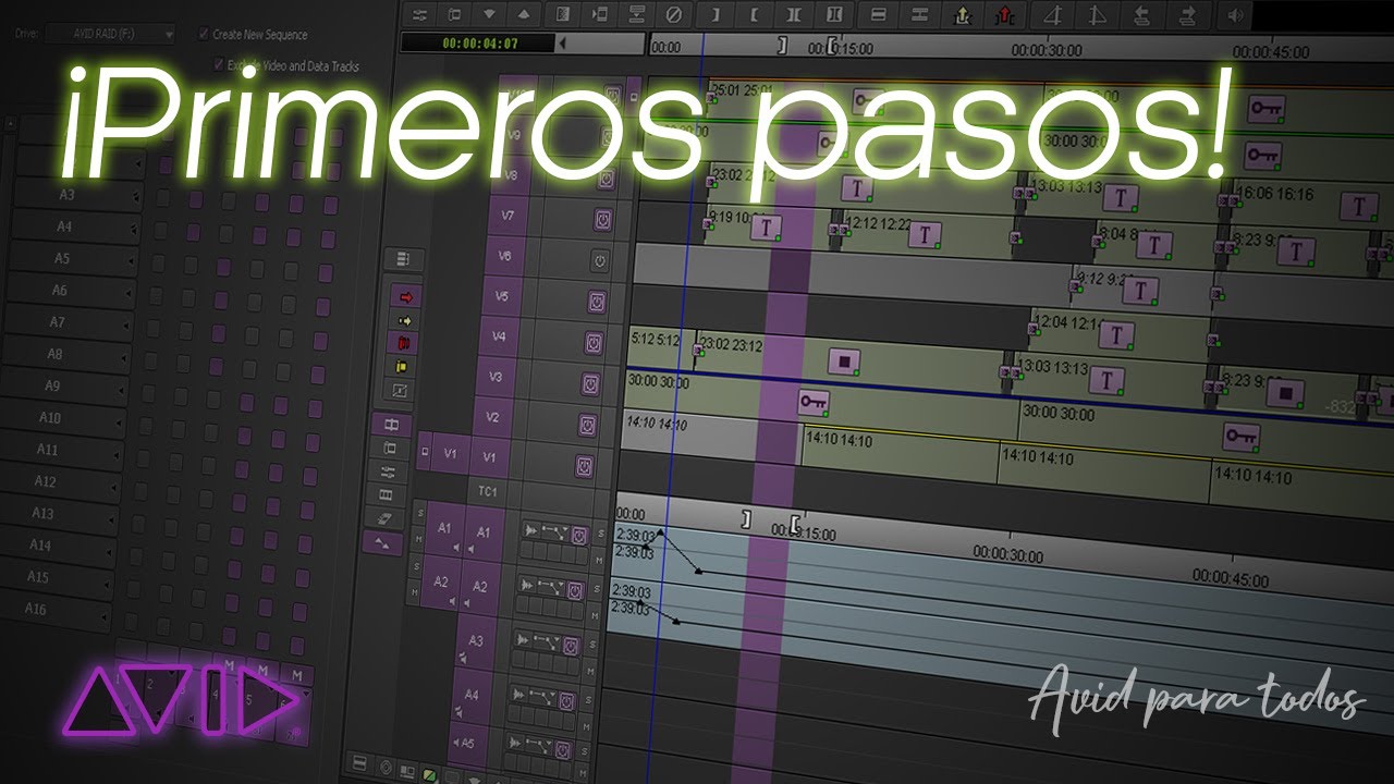 Primeros pasos a seguir en Avid Media Composer