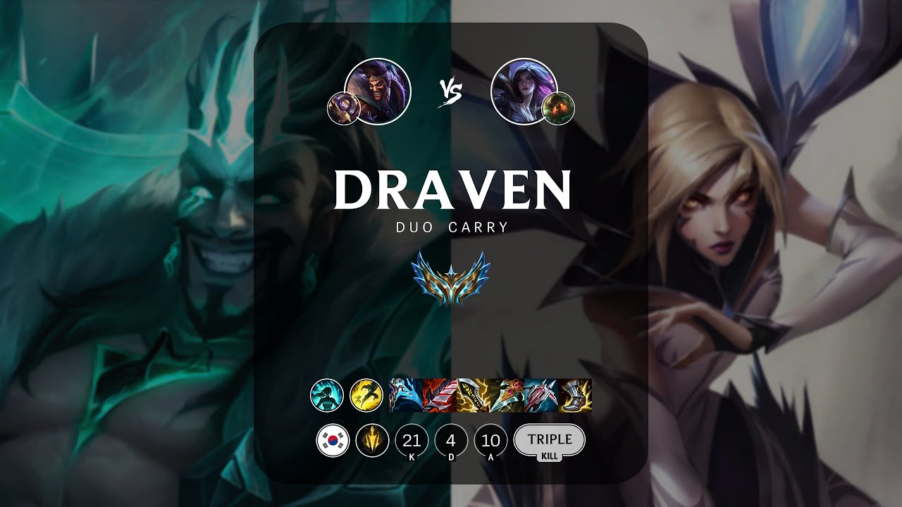 Draven ADC vs Kai'Sa - KR Challenger Patch 13.7
