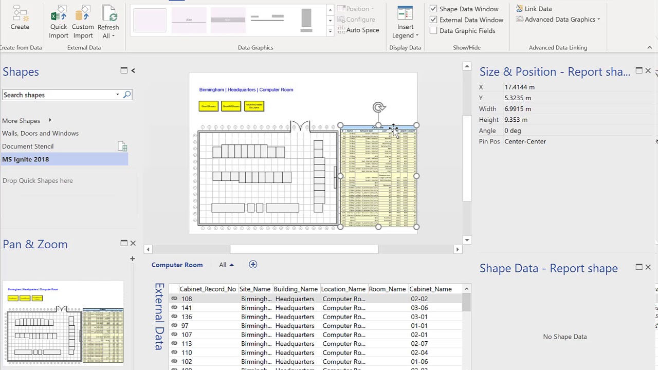 Preparing the Visio Diagrams for Power BI