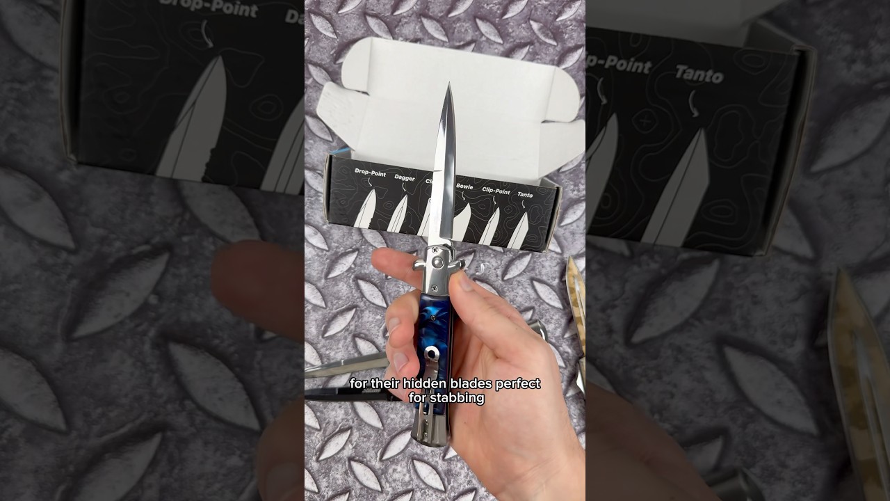 Why these are the 3 most DANGEROUS knives&hellip; 🤯 #mysteryknives #unboxing #stiletto #knife