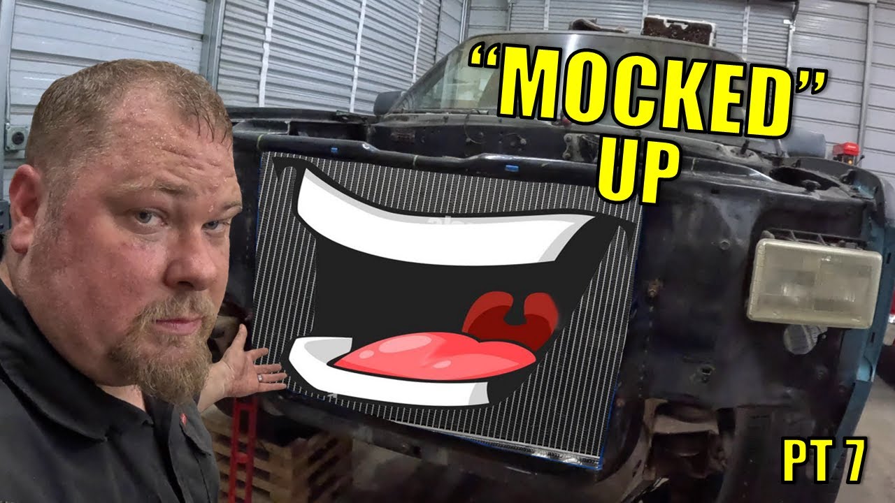 Cutting Corners… LITERALLY! V10 Dodge Dakota Radiator Fab Begins!