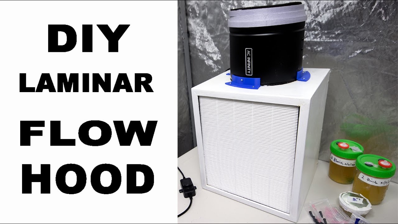 How to build a laminar flow hood using 1/4 inch mdf.