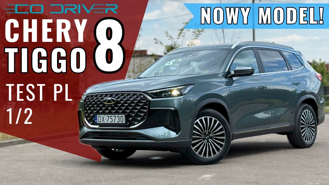 Chery Tiggo 8 - TEST PL [1/2] - 1.6 T-GDI 7DCT | 7-osobowy SUV lepszy od Kodiaqa i Tayrona? | 147 KM