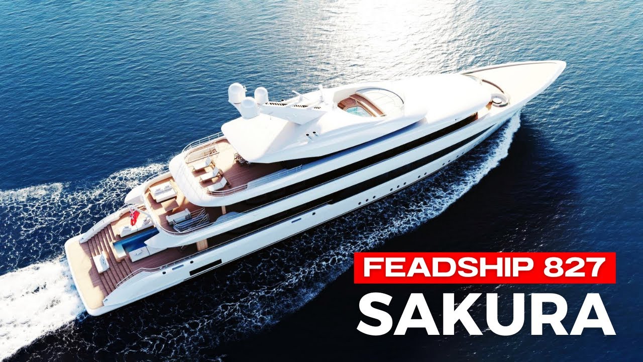 2025 FEADSHIP 827 SAKURA Superyacht: The Ultimate Fusion of Japanese Elegance & Dutch Engineering