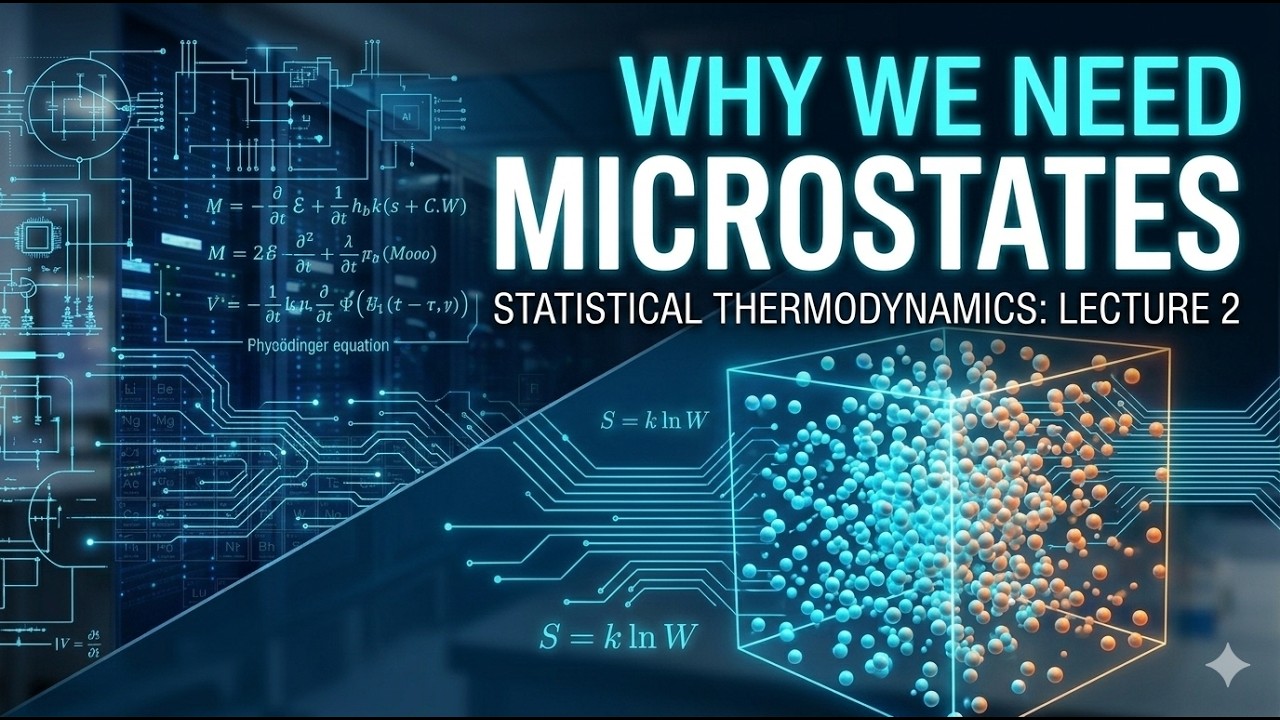 Statistical Thermodynamics: Why We Need Microstates (Lecture 2)