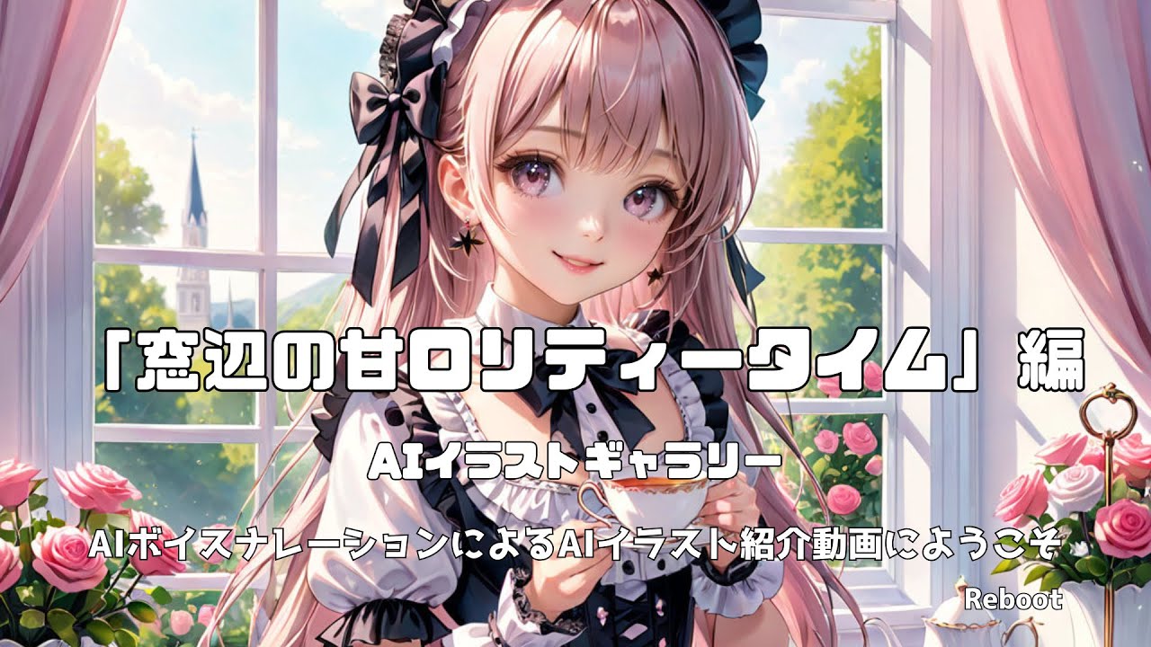 AIイラストギャラリー：窓辺の甘ロリティータイム【Reboot】&mdash; AIナレーション &mdash;