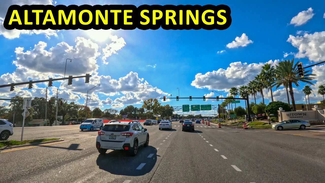 Altamonte Springs Florida Driving Through