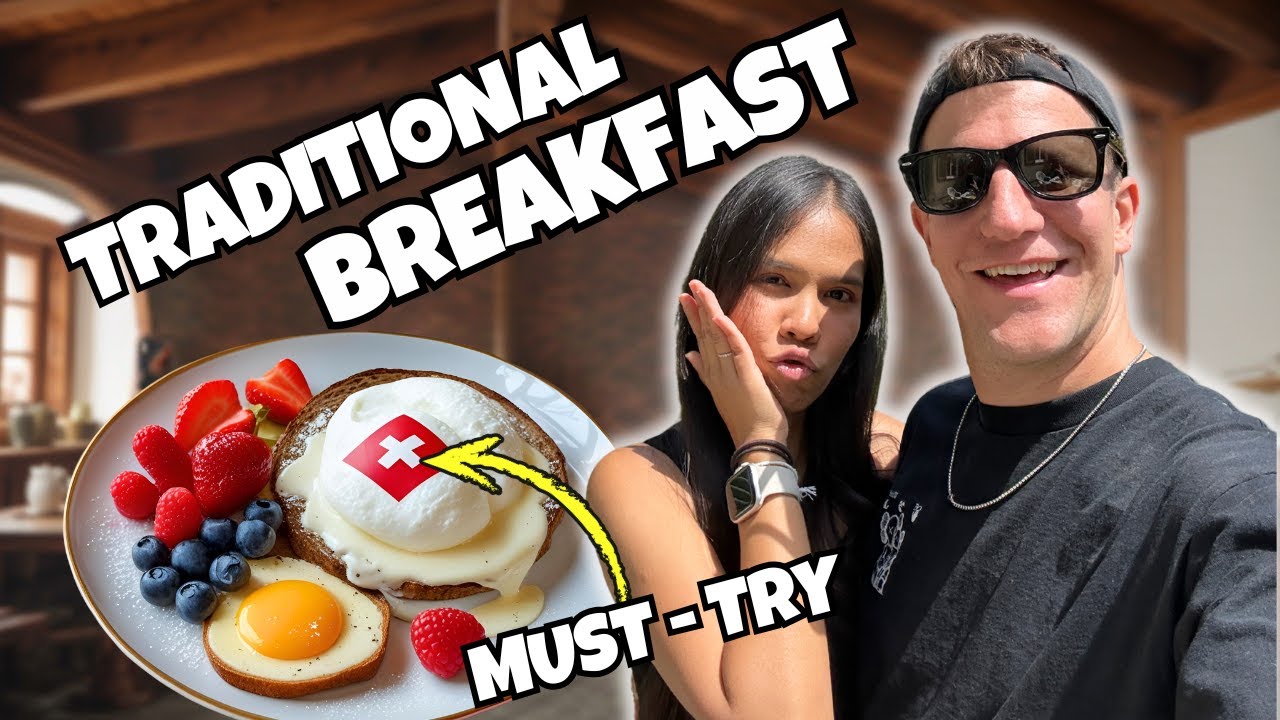 What's a Traditional Swiss BREAKFAST with A STUNNING Mountain View?