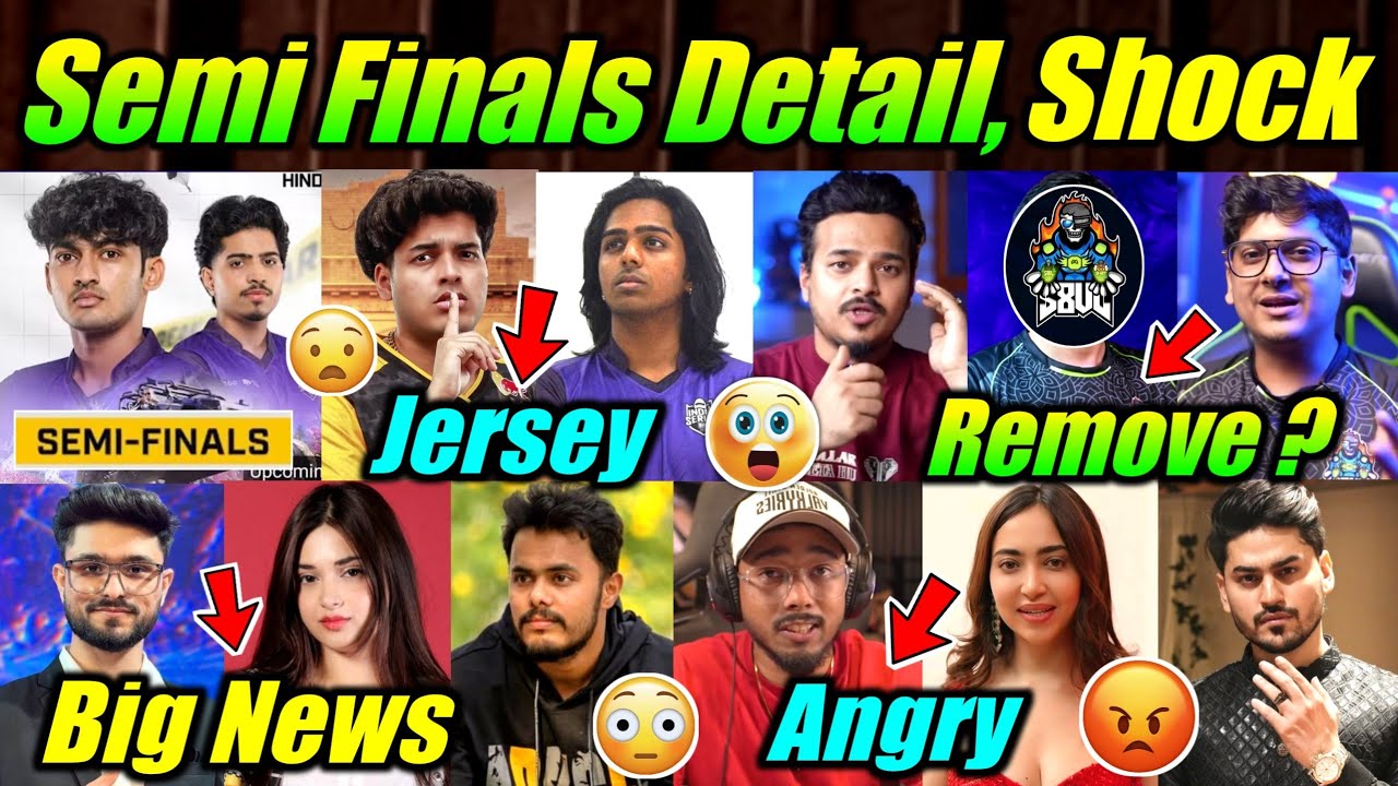 BGIS Semi Finals Lan Detail 😮 Godl Jersey ? S8UL Godl Big Ann. 😳 Kaashvi Angry ! Mortal, News