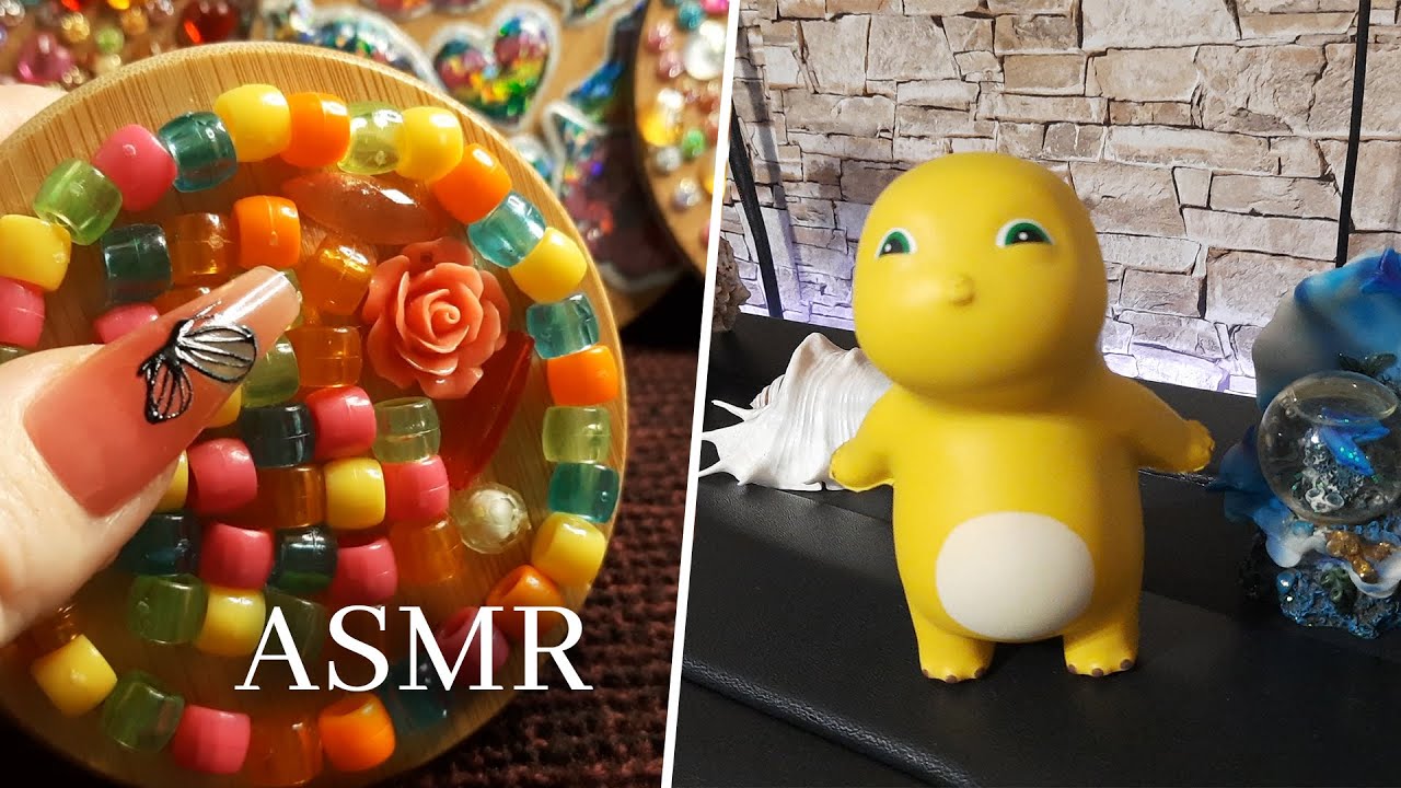 АСМР стучу по подставочкам и разным предметам, шёпот, таппинг | ASMR