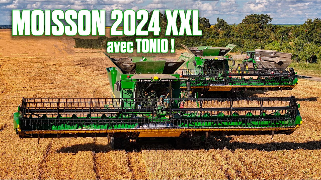 😎 MOISSON 2024 XXL avec TONIO pour la suite du SEMIS en conditions difficiles !