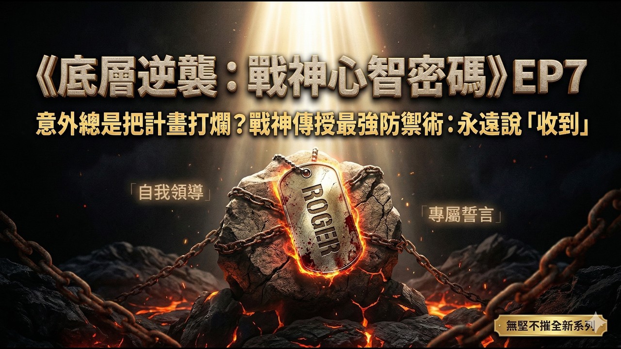 底層逆襲：戰神心智密碼 EP7 - 意外總是把你的計畫打爛？戰神傳授最強心理防禦機制：永遠說「收到」！