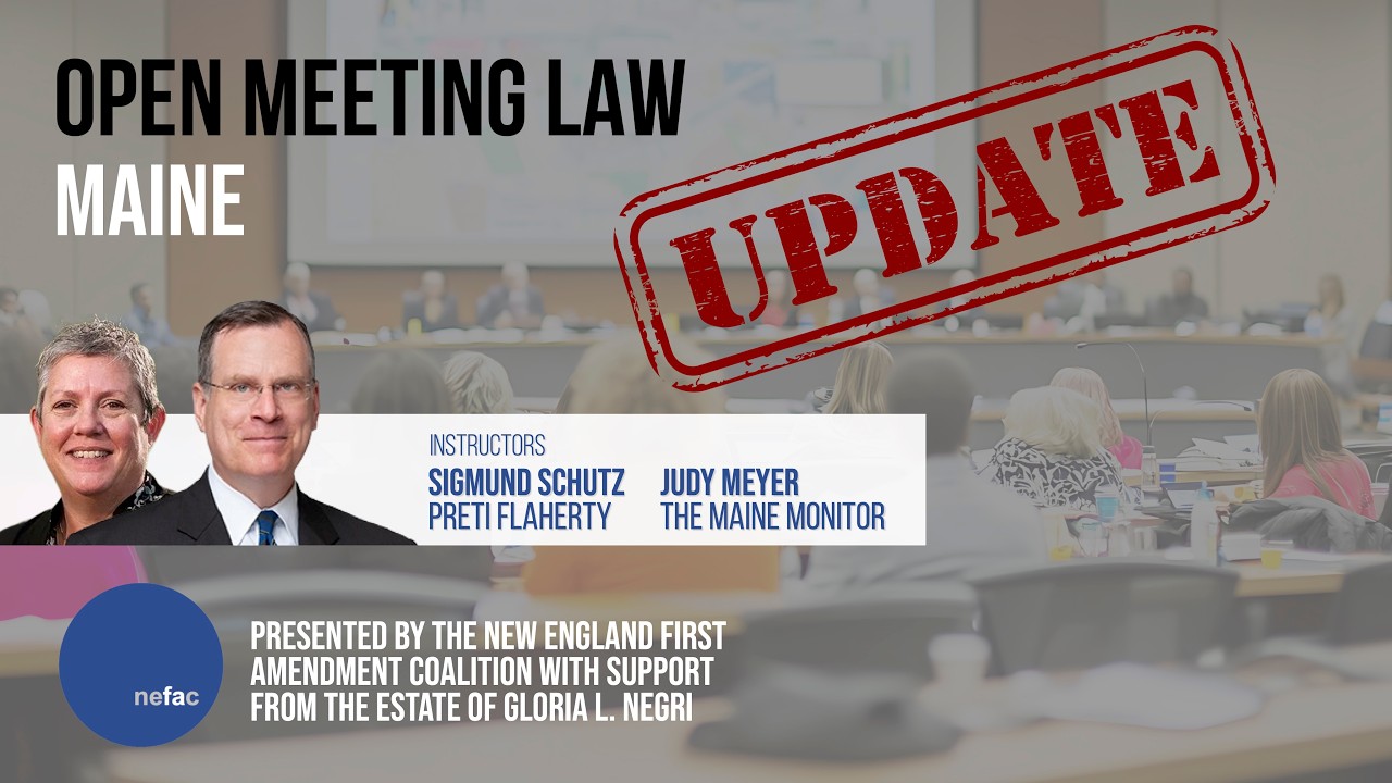 Maine Open Meetings (Update)