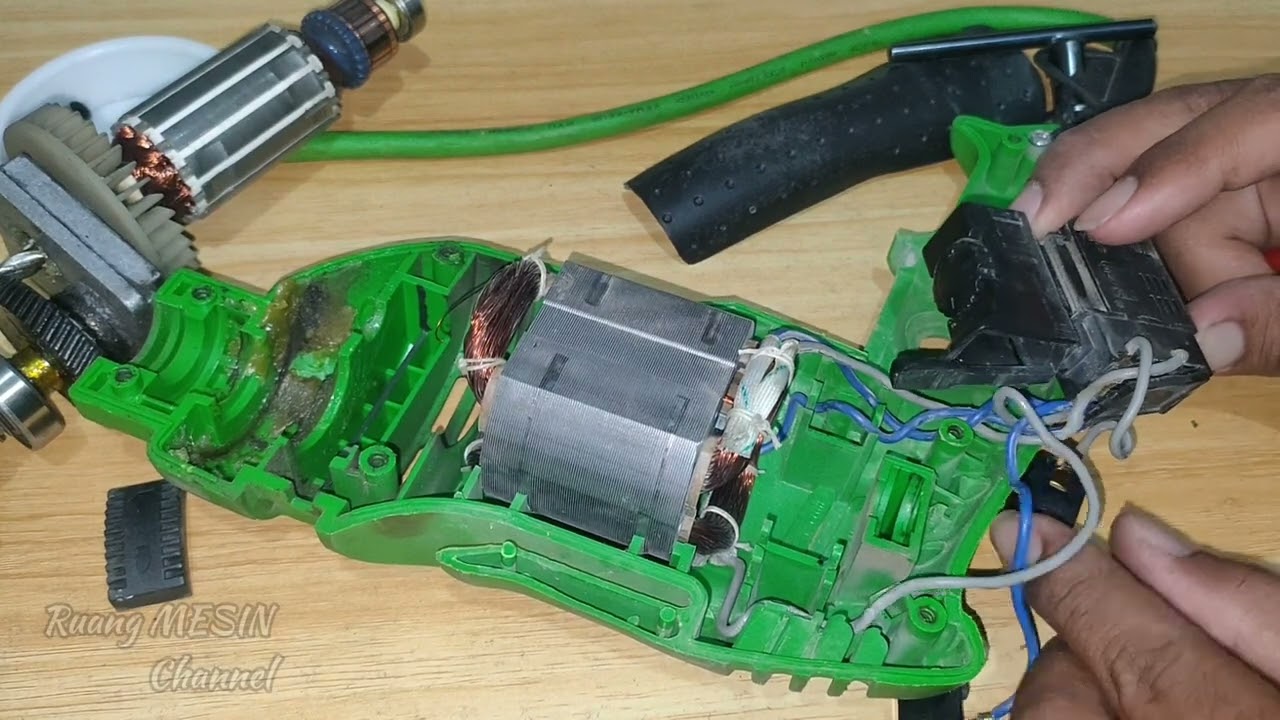 Bor RYU mati | Perbaikan Ganti Stator RID13-1RE | Unboxing | Instalasi | Mudahhhh @Ruang MESIN