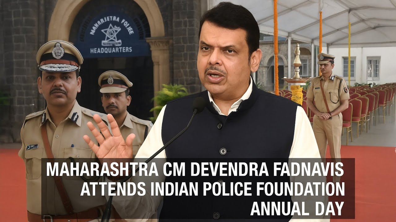 CM Devendra Fadnavis at Indian Police Foundation Annual Day | Maharashtra Police HQ