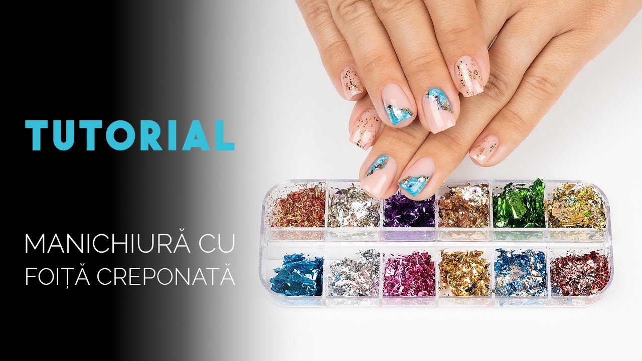 Tutorial Manichiura cu Foita Creponata Glow Incantation LUXORISE