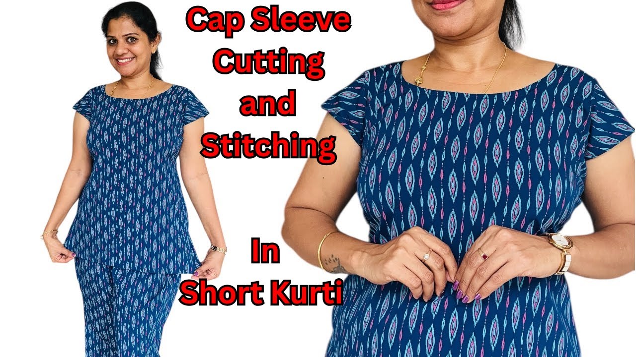 Co ord set Cutting and Stitching | Palazzo Pant with Short Kurti | Cap Sleeve Cutting and Stitching