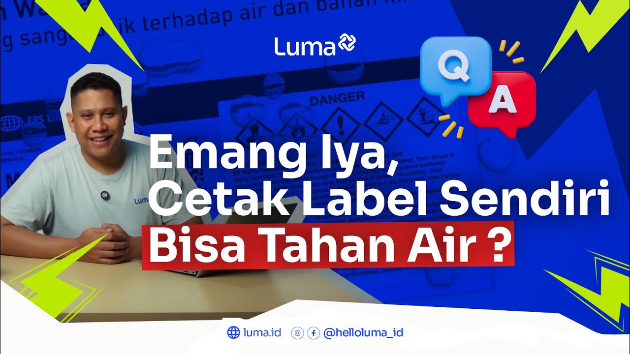 Paling Sering Ditanya Soal Printer Label! Apakah Cetak Label Sendiri Bisa Tahan Air?