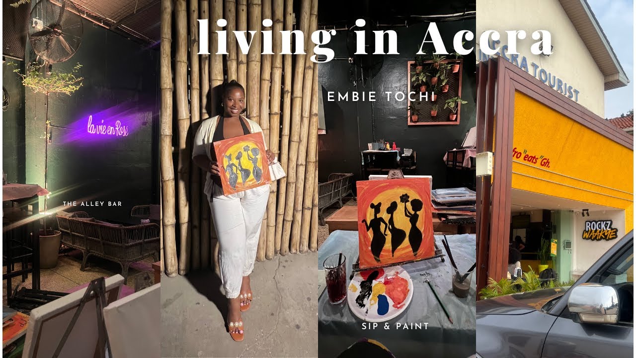 Living in Accra,Settling in my Airbnb, nightlife + Parking WAHALA | VLOG #EmbieTochi