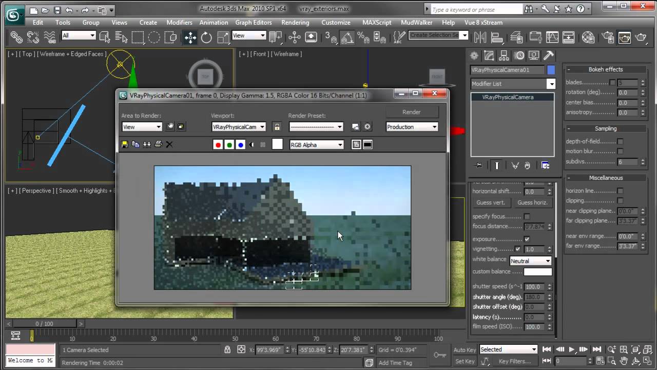 Aprende a Iluminar Exteriores con VRay Tutorial 2/2