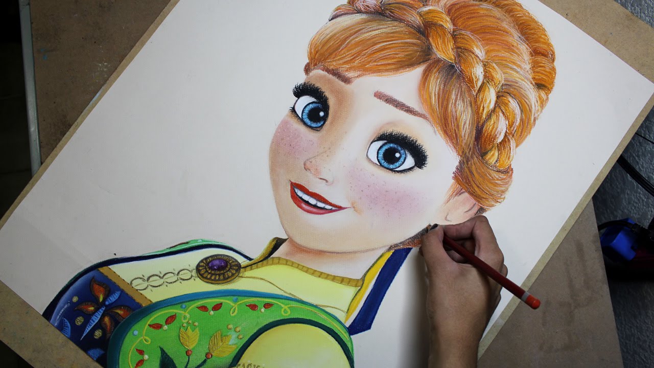 Speed Drawing: Anna (Frozen Fever) | Diana Díaz