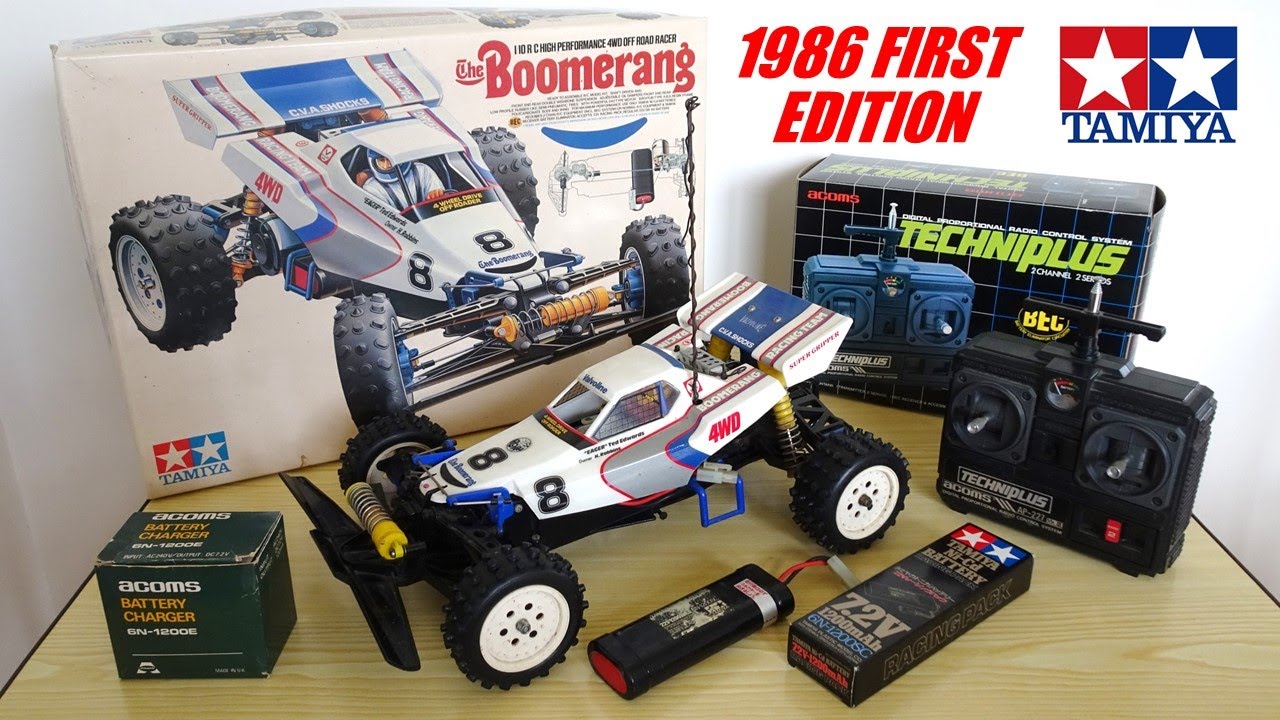 Vintage Tamiya Boomerang 4WD 1:10 Scale RC Off-Road Buggy - Original 1986 1st Edition - Retro Review