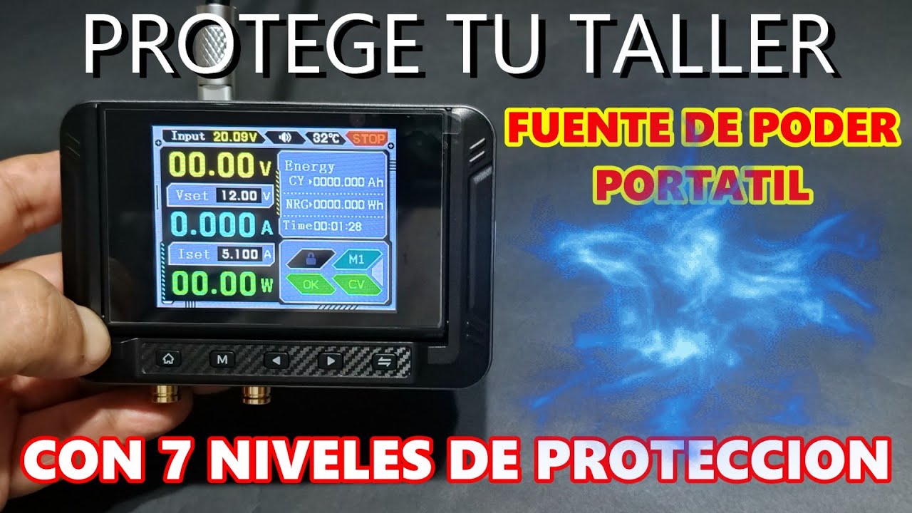 ✅CON ESTA FUENTE DE PODER PORTABLE 👀👉TU TALLER ESTARA SEGURO CON 7 NIVELES DE PROTECCION ELECTRONICA