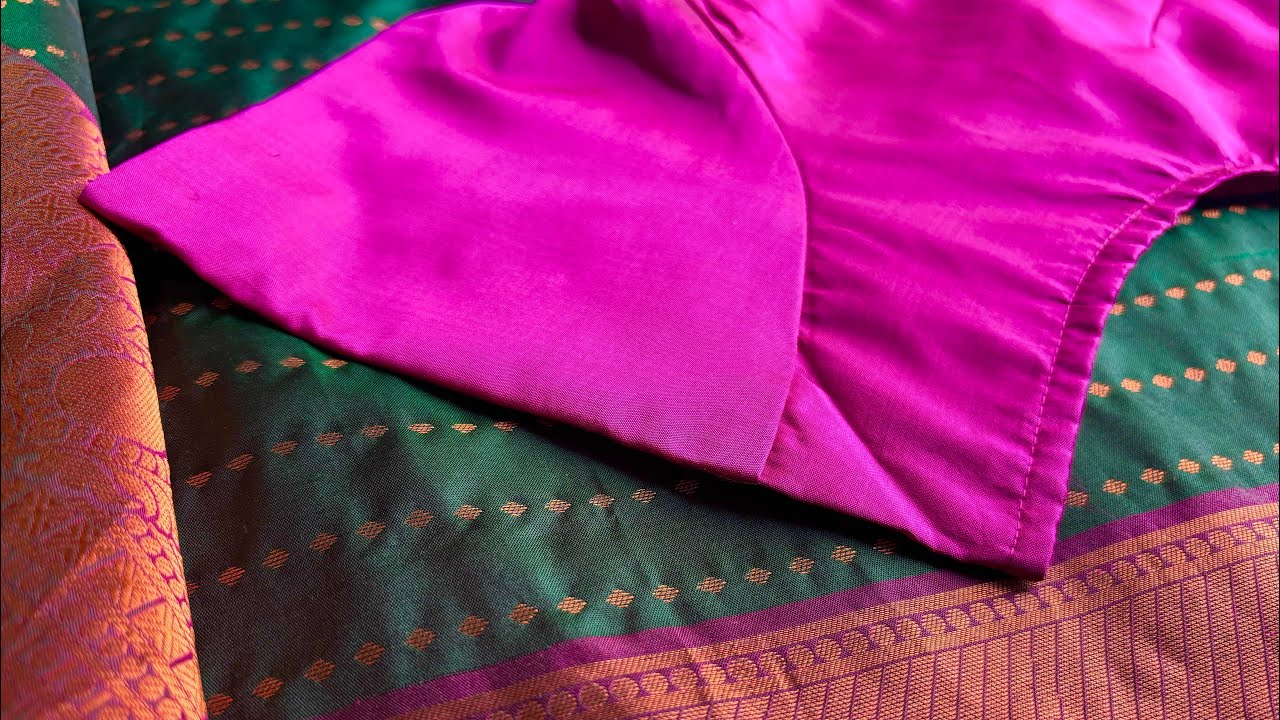 Very grand & heavy bead and Kundan aari work bridal blouse design with normal needle #easy #simple