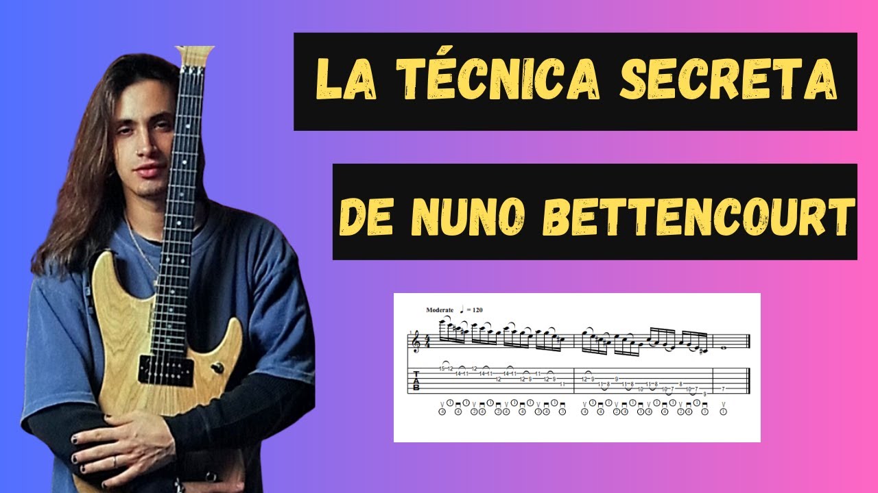 💀Domina la técnica que Nuno Bettencourt usa en Rise (hammer ons from nowhere)