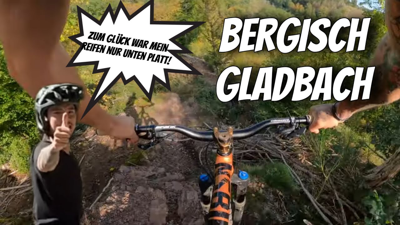 3 Trails in Bergisch Gladbach I Platter reifen vermiest uns die Tour Gyrosteller & Chinabox on Tour