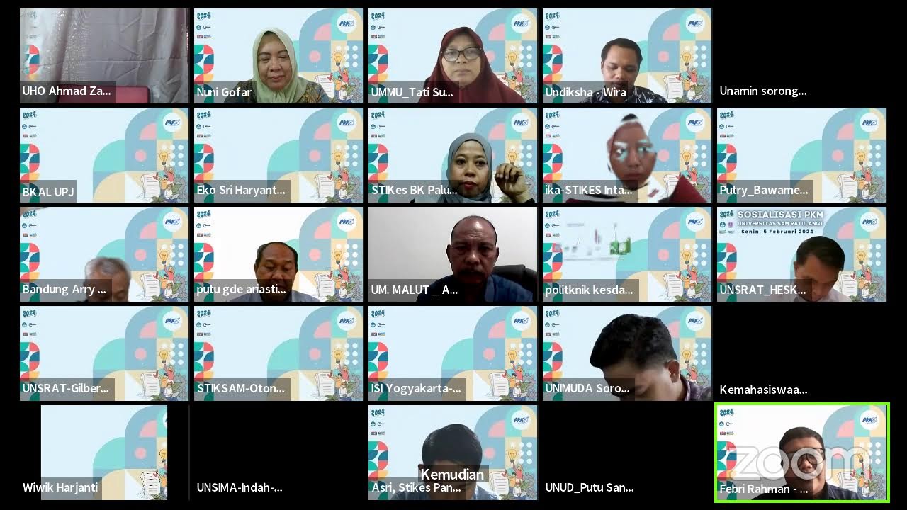 Sosialisasi Program Kreativitas Mahasiswa (PKM) Tahun 2024 - Sesi 1