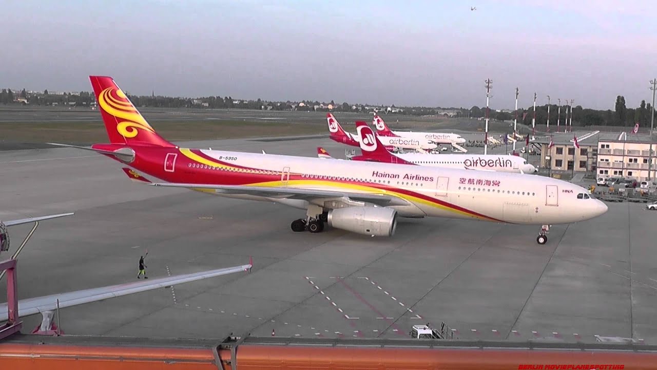 NEW LIVERY Hainan Airlines Airbus A330-343 B-5950 HU489 CHH 489 Airport Tegel 05.09.2014