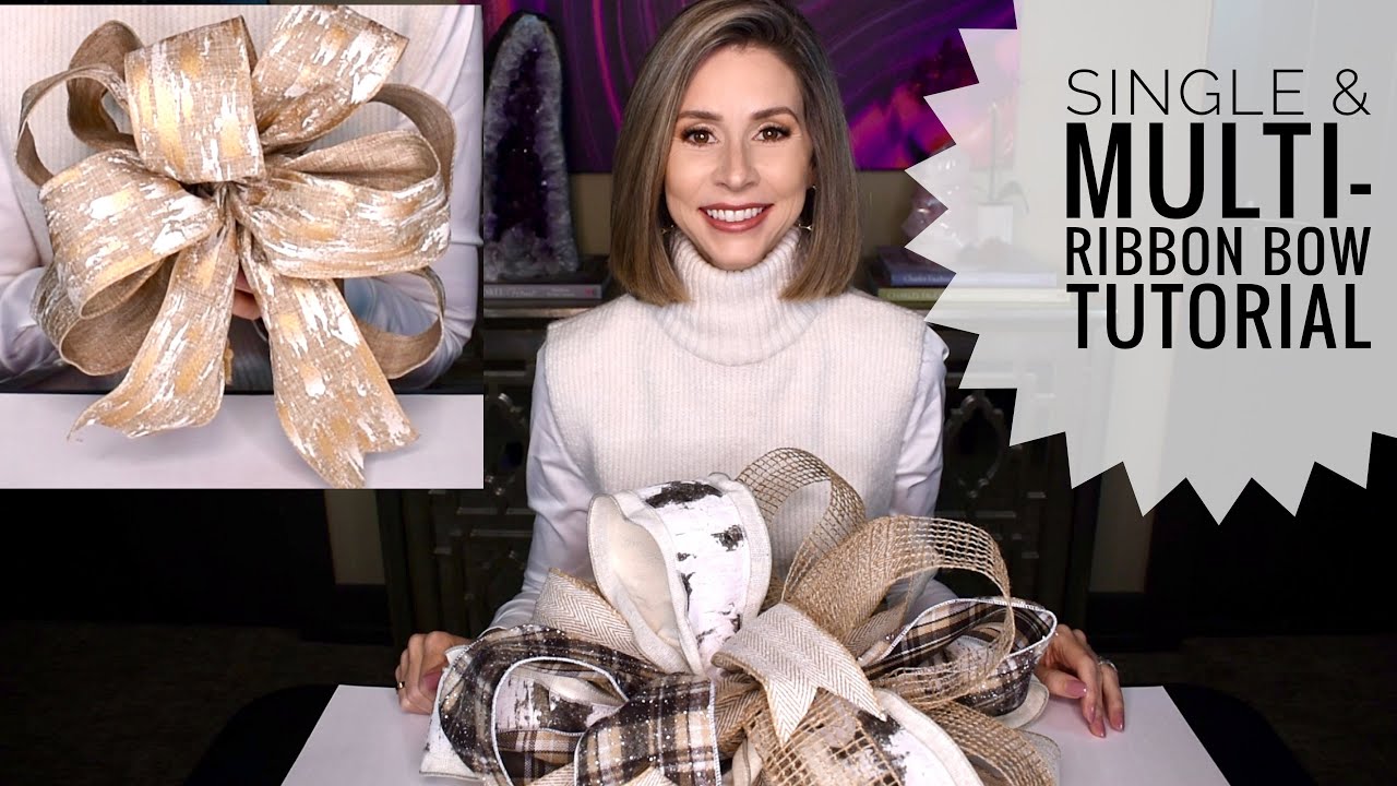 Make Your Own Bows | Single & Multi-Ribbon | Perfect for Gift Wrap, Garlands, Tree Toppers & More!