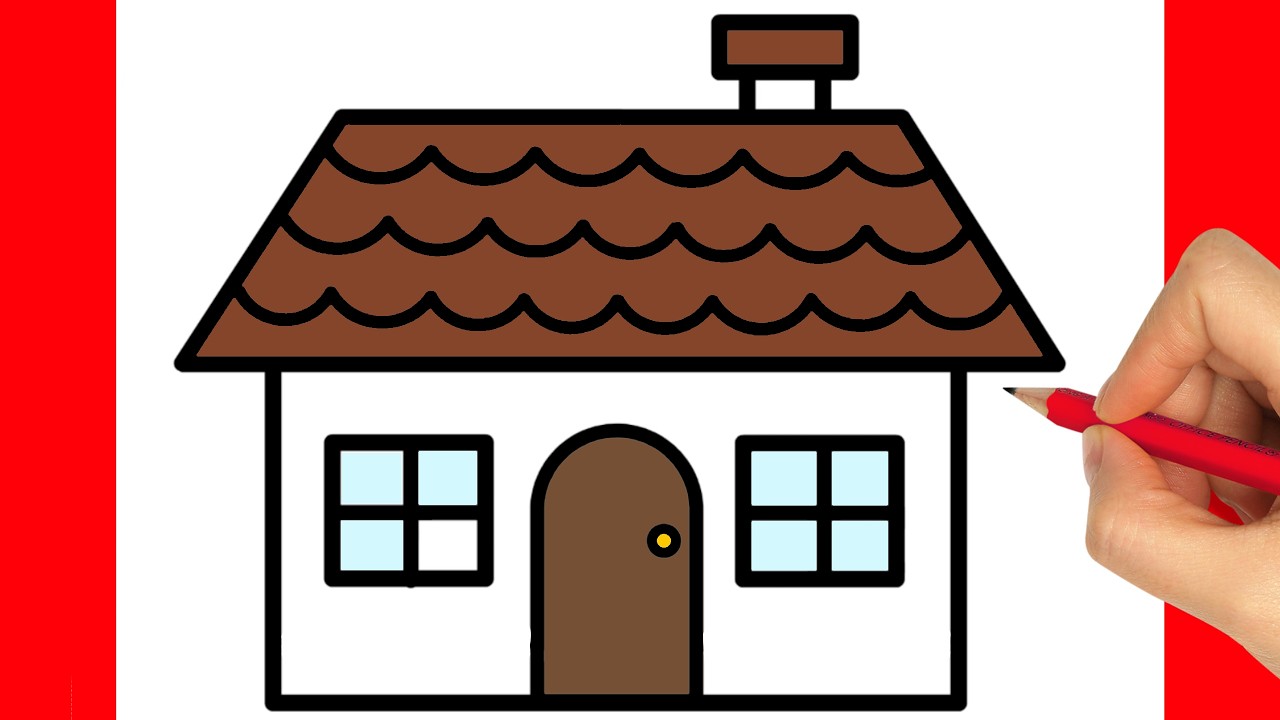 COMO DESENHAR UMA CASA FACIL