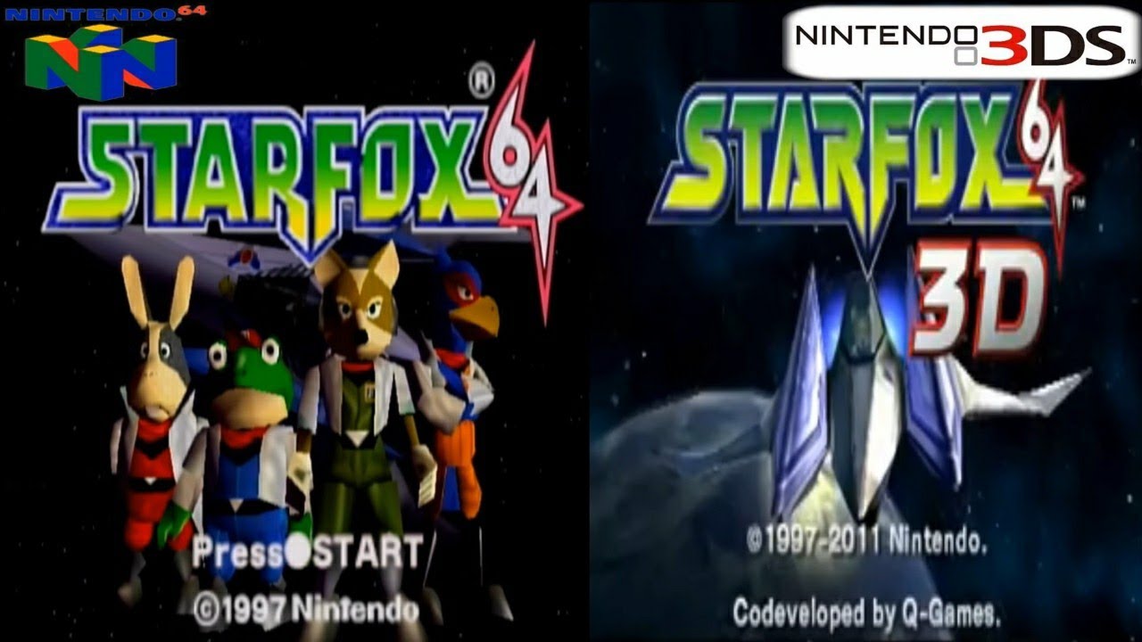Star Fox 64 Comparison - Nintendo 3DS Vs. Nintendo 64