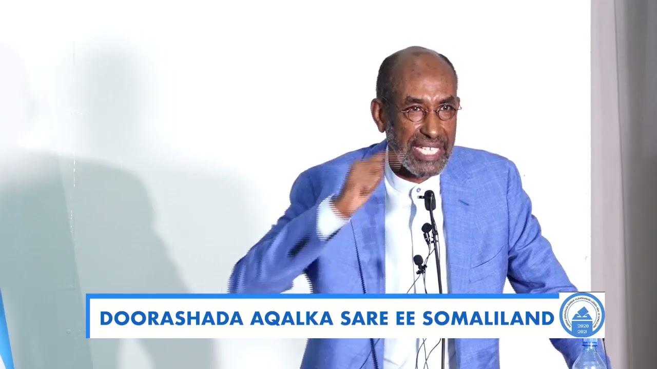 Hadal jeedinta Prof. Cabdi ismaaciil Samatar oo u tartamaya aqalka sare ee barlamaanka 11aad.